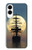 S2897 Pirate Ship Moon Night Hülle Schutzhülle Taschen für Samsung Galaxy S25 Edge