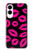 S2933 Pink Lips Kisses on Black Hülle Schutzhülle Taschen für Samsung Galaxy S25 Edge
