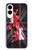 S2936 UK British Flag Map Hülle Schutzhülle Taschen für Samsung Galaxy S25 Edge