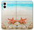 S3212 Sea Shells Starfish Beach Hülle Schutzhülle Taschen für Samsung Galaxy S25 Edge