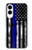S3244 Thin Blue Line USA Hülle Schutzhülle Taschen für Samsung Galaxy S25 Edge