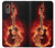 S0415 Fire Guitar Burn Hülle Schutzhülle Taschen für Samsung Galaxy XCover7