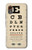 S2502 Eye Exam Chart Decorative Decoupage Poster Hülle Schutzhülle Taschen für Samsung Galaxy XCover7