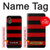 S2638 Black and Red Striped Hülle Schutzhülle Taschen für Samsung Galaxy XCover7