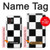 S2492 Black and White Check Hülle Schutzhülle Taschen für Samsung Galaxy XCover7 Pro
