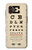 S2502 Eye Exam Chart Decorative Decoupage Poster Hülle Schutzhülle Taschen für Samsung Galaxy XCover7 Pro