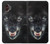 S2823 Black Wolf Blue Eyes Face Hülle Schutzhülle Taschen für Samsung Galaxy XCover7 Pro