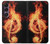 S0493 Music Note Burn Hülle Schutzhülle Taschen für Sony Xperia 1 VII