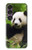 S1073 Panda Enjoy Eating Hülle Schutzhülle Taschen für Sony Xperia 1 VII