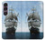 S1096 Sailing Ship in an Ocean Hülle Schutzhülle Taschen für Sony Xperia 1 VII