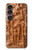 S1307 Fish Wood Carving Graphic Printed Hülle Schutzhülle Taschen für Sony Xperia 1 VII