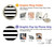 S1596 Black and White Striped Hülle Schutzhülle Taschen für Sony Xperia 1 VII
