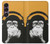 S2324 Funny Monkey with Headphone Pop Music Hülle Schutzhülle Taschen für Sony Xperia 1 VII