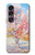S2450 Van Gogh Peach Tree Blossom Hülle Schutzhülle Taschen für Sony Xperia 1 VII