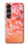 S2543 Japanese Kimono Style Flower Pattern Hülle Schutzhülle Taschen für Sony Xperia 1 VII