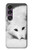 S2569 White Arctic Fox Hülle Schutzhülle Taschen für Sony Xperia 1 VII