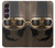 S2645 Vintage Brown Goggles Motorcycle Helmet Hülle Schutzhülle Taschen für Sony Xperia 1 VII