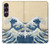 S2790 Hokusai Under The Wave off Kanagawa Hülle Schutzhülle Taschen für Sony Xperia 1 VII