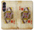 S2833 Poker Card Queen Hearts Hülle Schutzhülle Taschen für Sony Xperia 1 VII