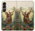 S2841 Vintage Reindeer Christmas Hülle Schutzhülle Taschen für Sony Xperia 1 VII