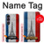 S2859 Vintage France Flag Eiffel Tower Hülle Schutzhülle Taschen für Sony Xperia 1 VII