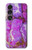 S2907 Purple Turquoise Stone Hülle Schutzhülle Taschen für Sony Xperia 1 VII