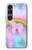 S3070 Rainbow Unicorn Pastel Sky Hülle Schutzhülle Taschen für Sony Xperia 1 VII