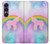 S3070 Rainbow Unicorn Pastel Sky Hülle Schutzhülle Taschen für Sony Xperia 1 VII