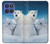 S0285 Polar Bear Family Arctic Hülle Schutzhülle Taschen für Motorola Moto G Stylus 5G (2025,2026), Edge 60 Stylus