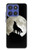 S1981 Wolf Howling at The Moon Hülle Schutzhülle Taschen für Motorola Moto G Stylus 5G (2025,2026), Edge 60 Stylus