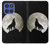 S1981 Wolf Howling at The Moon Hülle Schutzhülle Taschen für Motorola Moto G Stylus 5G (2025,2026), Edge 60 Stylus