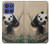 S2210 Panda Fluffy Art Painting Hülle Schutzhülle Taschen für Motorola Moto G Stylus 5G (2025), Edge 60 Stylus