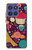 S2353 Paris Cartoon Vintage Pattern Hülle Schutzhülle Taschen für Motorola Moto G Stylus 5G (2025), Edge 60 Stylus