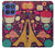 S2353 Paris Cartoon Vintage Pattern Hülle Schutzhülle Taschen für Motorola Moto G Stylus 5G (2025), Edge 60 Stylus