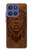 S2529 Leo Zodiac Tattoo Brown Graphic Print Hülle Schutzhülle Taschen für Motorola Moto G Stylus 5G (2025,2026), Edge 60 Stylus