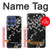 S2544 Japanese Kimono Style Black Flower Pattern Hülle Schutzhülle Taschen für Motorola Moto G Stylus 5G (2025), Edge 60 Stylus