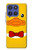 S2760 Yellow Duck Tuxedo Cartoon Hülle Schutzhülle Taschen für Motorola Moto G Stylus 5G (2025,2026), Edge 60 Stylus