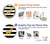 S2794 Black and White Striped Deer Gold Sparkles Hülle Schutzhülle Taschen für Motorola Moto G Stylus 5G (2025), Edge 60 Stylus