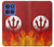 S2803 Fire Red Devil Spear Symbol Hülle Schutzhülle Taschen für Motorola Moto G Stylus 5G (2025,2026), Edge 60 Stylus