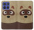 S2825 Cute Cartoon Raccoon Hülle Schutzhülle Taschen für Motorola Moto G Stylus 5G (2025,2026), Edge 60 Stylus