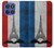 S2859 Vintage France Flag Eiffel Tower Hülle Schutzhülle Taschen für Motorola Moto G Stylus 5G (2025), Edge 60 Stylus