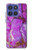 S2907 Purple Turquoise Stone Hülle Schutzhülle Taschen für Motorola Moto G Stylus 5G (2025,2026), Edge 60 Stylus