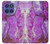 S2907 Purple Turquoise Stone Hülle Schutzhülle Taschen für Motorola Moto G Stylus 5G (2025,2026), Edge 60 Stylus