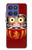 S3023 Japan Good Luck Daruma Doll Hülle Schutzhülle Taschen für Motorola Moto G Stylus 5G (2025,2026), Edge 60 Stylus