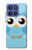 S3029 Cute Blue Owl Hülle Schutzhülle Taschen für Motorola Moto G Stylus 5G (2025,2026), Edge 60 Stylus