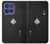 S3152 Black Ace of Spade Hülle Schutzhülle Taschen für Motorola Moto G Stylus 5G (2025,2026), Edge 60 Stylus