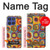 S3409 Squares Concentric Circles Hülle Schutzhülle Taschen für Motorola Moto G Stylus 5G (2025), Edge 60 Stylus