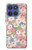 S3688 Floral Flower Art Pattern Hülle Schutzhülle Taschen für Motorola Moto G Stylus 5G (2025,2026), Edge 60 Stylus