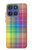 S3942 LGBTQ Rainbow Plaid Tartan Hülle Schutzhülle Taschen für Motorola Moto G Stylus 5G (2025,2026), Edge 60 Stylus