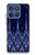 S3950 Textile Thai Blue Pattern Hülle Schutzhülle Taschen für Motorola Moto G Stylus 5G (2025), Edge 60 Stylus